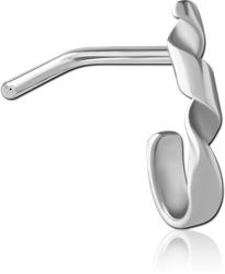 SURGICAL STEEL GRADE 316L 90 DEGREE WRAP AROUND NOSE STUD