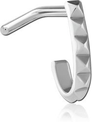 SURGICAL STEEL GRADE 316L 90 DEGREE WRAP AROUND NOSE STUD