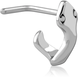 SURGICAL STEEL GRADE 316L 90 DEGREE WRAP AROUND NOSE STUD