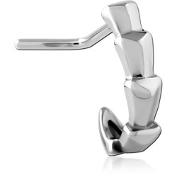 SURGICAL STEEL GRADE 316L 90 DEGREE WRAP AROUND NOSE STUD