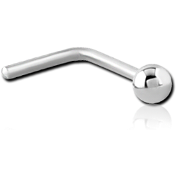 STERILE SURGICAL STEEL GRADE 316L 90 DEGREE BALL NOSE STUD