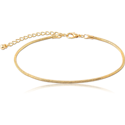 GOLD PLATED BASE METAL FASHION ANKLET