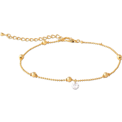 GOLD PLATED BASE METAL FASHION ANKLET