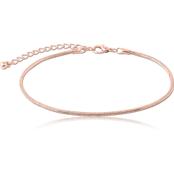 ROSE GOLD PLATED BASE METAL ANKLET