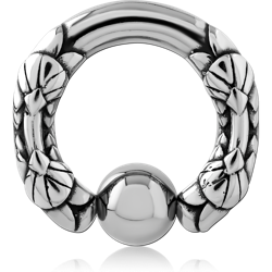SURGICAL STEEL GRADE 316L DESIGN BALL CLOSURE RING