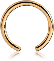 GOLD PVD COATED SURGICAL STEEL GRADE 316L BALL CLOSURE RING PIN