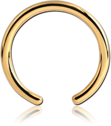 GOLD PVD COATED SURGICAL STEEL GRADE 316L BALL CLOSURE RING PIN