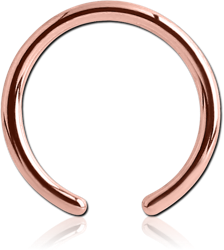 ROSE GOLD PVD COATED SURGICAL STEEL GRADE 316L BALL CLOSURE RING PIN