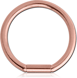 ROSE GOLD PVD COATED SURGICAL STEEL GRADE 316L BAR CLOSURE RING