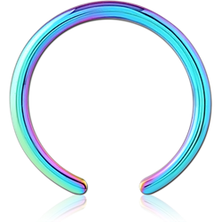 RAINBOW PVD COATED SURGICAL STEEL GRADE 316L BALL CLOSURE RING PIN