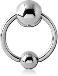 STERILE SURGICAL STEEL GRADE 316L BALL CLOSURE RINGBELL