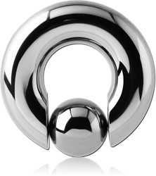 STERILE SURGICAL STEEL GRADE 316L BALL CLOSURE RING WITH POP OUT BALL