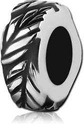 SURGICAL STEEL GRADE 316L BEAD 5.0-5.2 MM HOLE - LEAFS