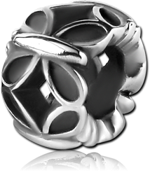 SURGICAL STEEL GRADE 316L BEAD 5.0-5.2 MM HOLE