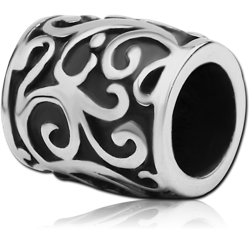 SURGICAL STEEL GRADE 316L BEAD 5.0-5.2 MM HOLE