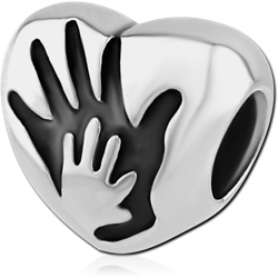 SURGICAL STEEL GRADE 316L BEAD 5.0-5.2 MM HOLE - HAND IMPRESSION