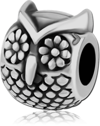 SURGICAL STEEL GRADE 316L BEAD 5.0-5.2 MM HOLE - OWL