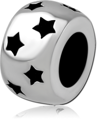 SURGICAL STEEL GRADE 316L BEAD 5.0 - 5.2 MM HOLE - STAR