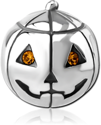 SURGICAL STEEL GRADE 316L JEWELED BEAD 5.0 - 6.0 MM HOLE