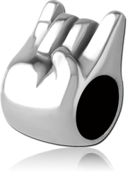 SURGICAL STEEL GRADE 316L BEAD 5.0 - 5.6 MM HOLE