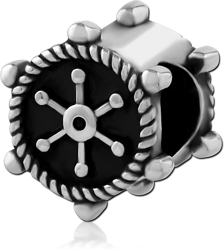 SURGICAL STEEL GRADE 316L BEAD 5.0 - 5.2 MM HOLE