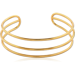 GOLD PVD COATED SURGICAL STEEL GRADE 316L BANGLE