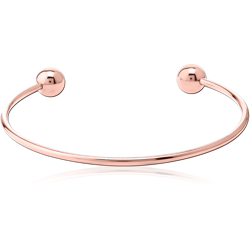 ROSE GOLD PVD COATED SURGICAL STEEL GRADE 316L BANGLE
