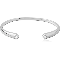 STERLING 925 SILVER RHODIUM PLATED BANGLE