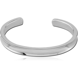 SURGICAL STEEL GRADE 316L BANGLE WITH DEPRESSION