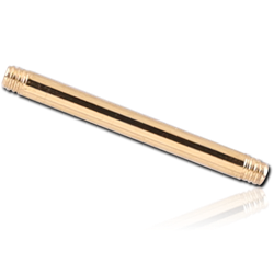 14 KARAT GOLD YELLOW MICRO BARBELL PIN