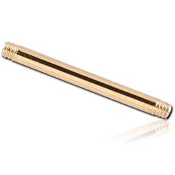 18 KARAT GOLD YELLOW MICRO BARBELL PIN