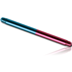 ANODISED SURGICAL STEEL GRADE 316L TWO COLOR BARBELL PIN