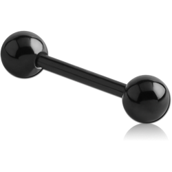 BLACK PVD COATED SURGICAL STEEL GRADE 316L BARBELL