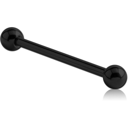 BLACK PVD COATED TITANIUM ALLOY BARBELL