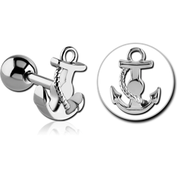 SURGICAL STEEL GRADE 316L ANCHOR BARBELL