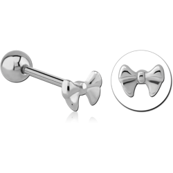 SURGICAL STEEL GRADE 316L BARBELL - BOW