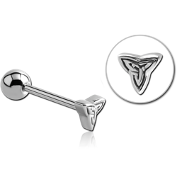 SURGICAL STEEL GRADE 316L TRINITY BARBELL