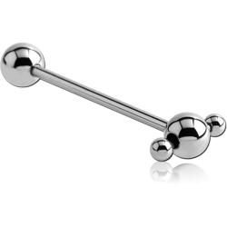 SURGICAL STEEL GRADE 316L SPINNER BARBELL