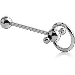 SURGICAL STEEL GRADE 316L SLAVE SPINNER BARBELL