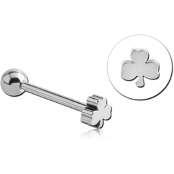 SURGICAL STEEL GRADE 316L CLOVER BARBELL