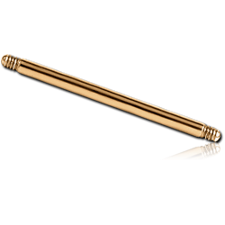 GOLD PVD 18K COATED SURGICAL STEEL GRADE 316L MICRO BARBELL PIN