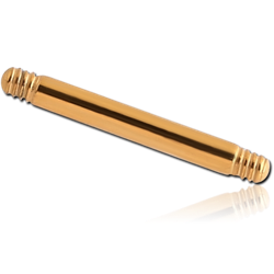 GOLD PVD COATED SURGICAL STEEL GRADE 316L BARBELL PIN