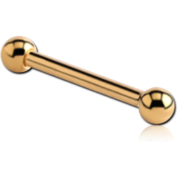 GOLD PVD COATED SURGICAL STEEL GRADE 316L MICRO BARBELL