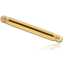 GOLD PVD COATED TITANIUM ALLOY MICRO BARBELL PIN