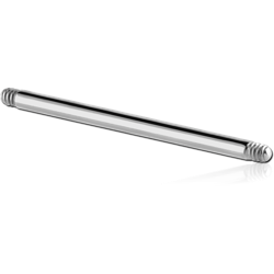 SURGICAL STEEL GRADE 316L MICRO BARBELL PIN 1.0MM WITH 1.2MM THREAD