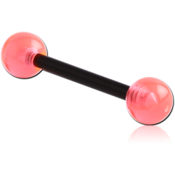 SYNTHETIC FLUOROPOLYMER BARBELL WITH UV POLYMER BALLS