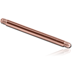 ROSE GOLD PVD COATED SURGICAL STEEL GRADE 316L BARBELL PIN