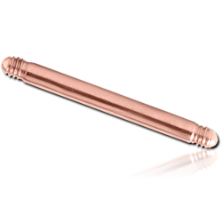 ROSE GOLD PVD COATED SURGICAL STEEL GRADE 316L MICRO BARBELL PIN