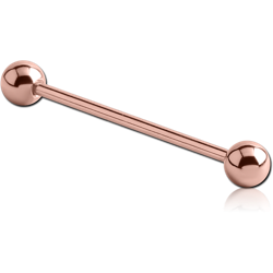 ROSE GOLD PVD COATED SURGICAL STEEL GRADE 316L MICRO BARBELL