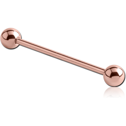 ROSE GOLD PVD COATED TITANIUM ALLOY BARBELL